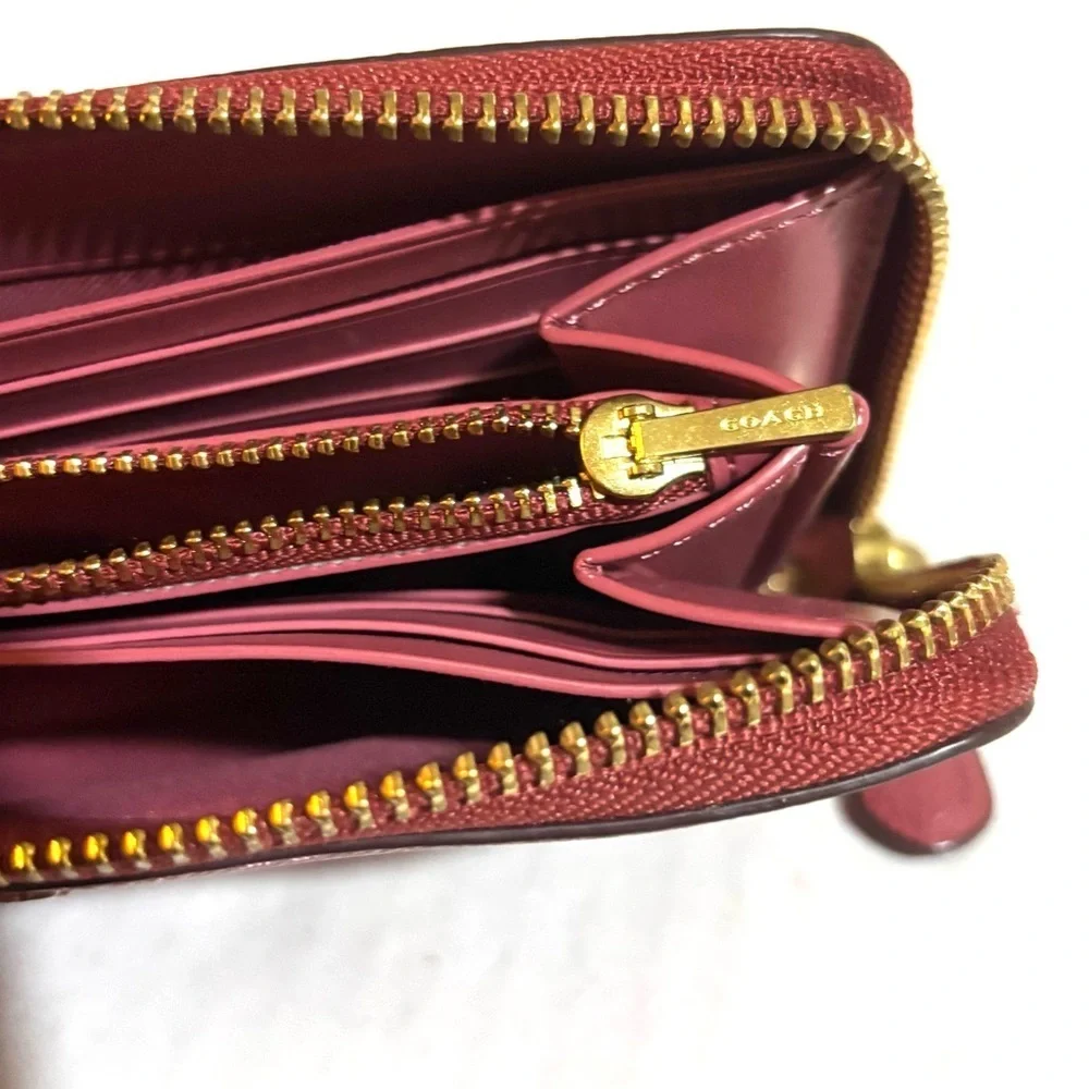 Coach vintage Pink Leather Wallet - Picture 4 of 6